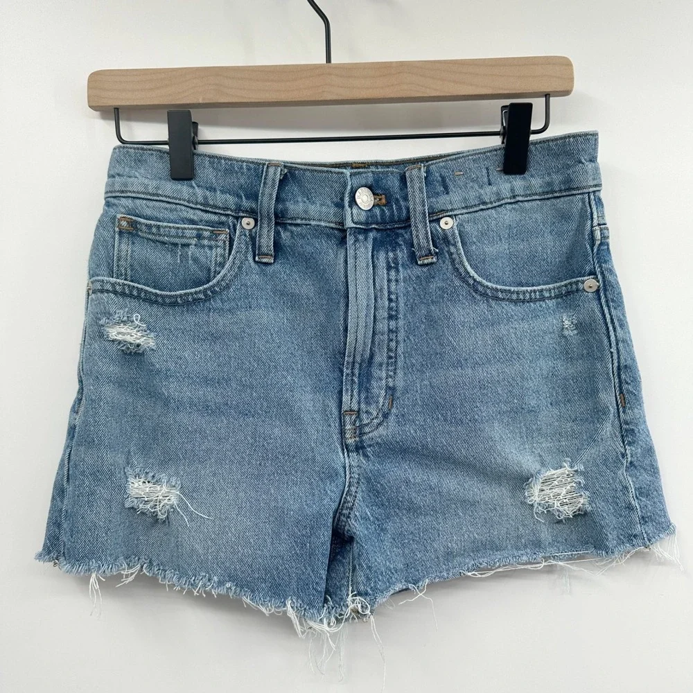 Madewell The Perfect Jean Short in Snyder Wash: TENCEL™‎ Denim Edition Size 27